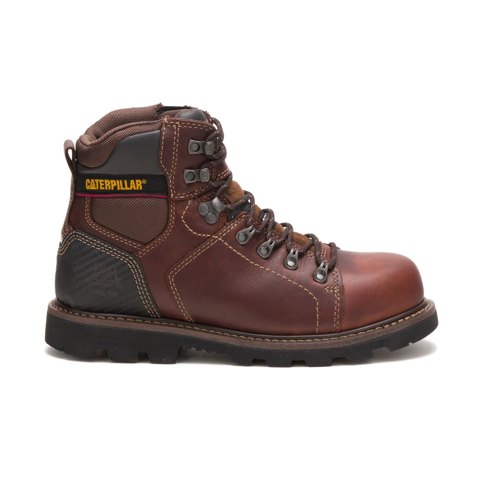 Caterpillar Boots South Africa - Cat Men's Alaska 2.0 Steel Toe Work Boots Brown NE9715643